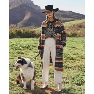 The Great Long Bomber Jacket Wool Sweater NEW $450